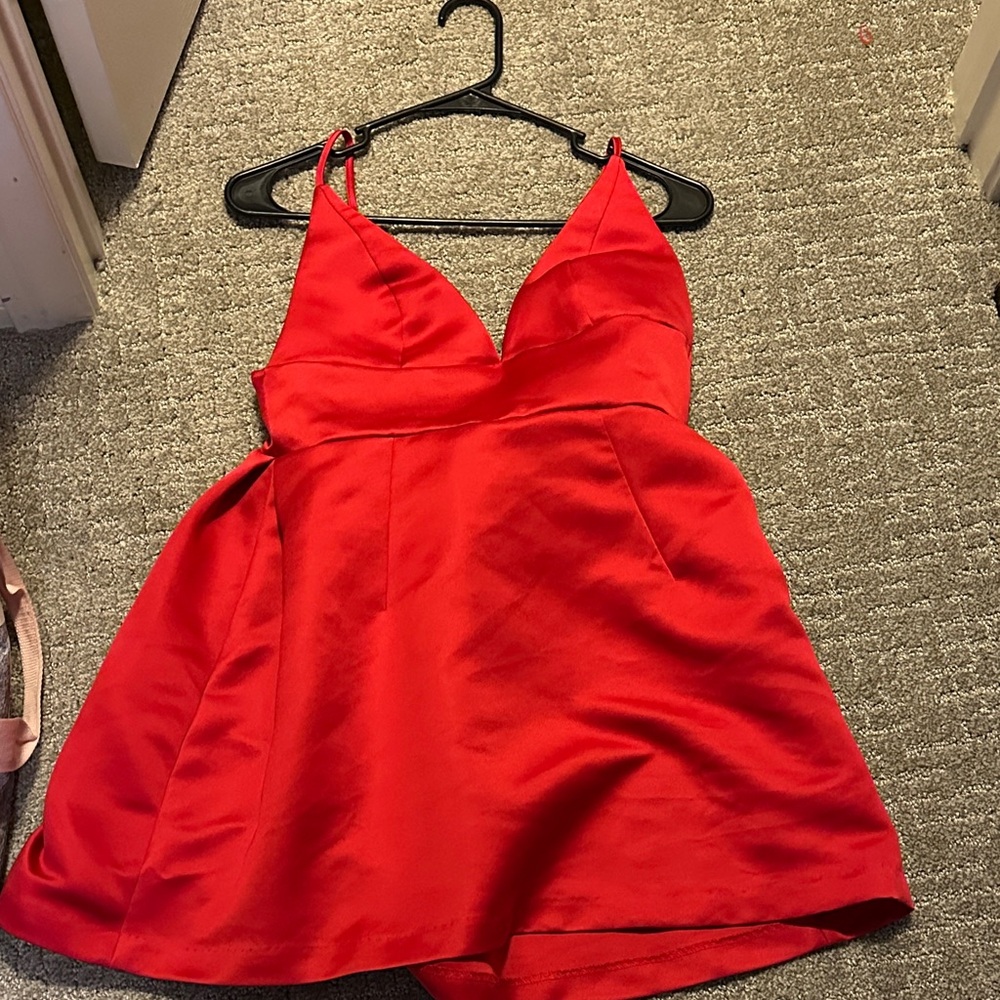 Kimchi Blue Vibrant Red Dress